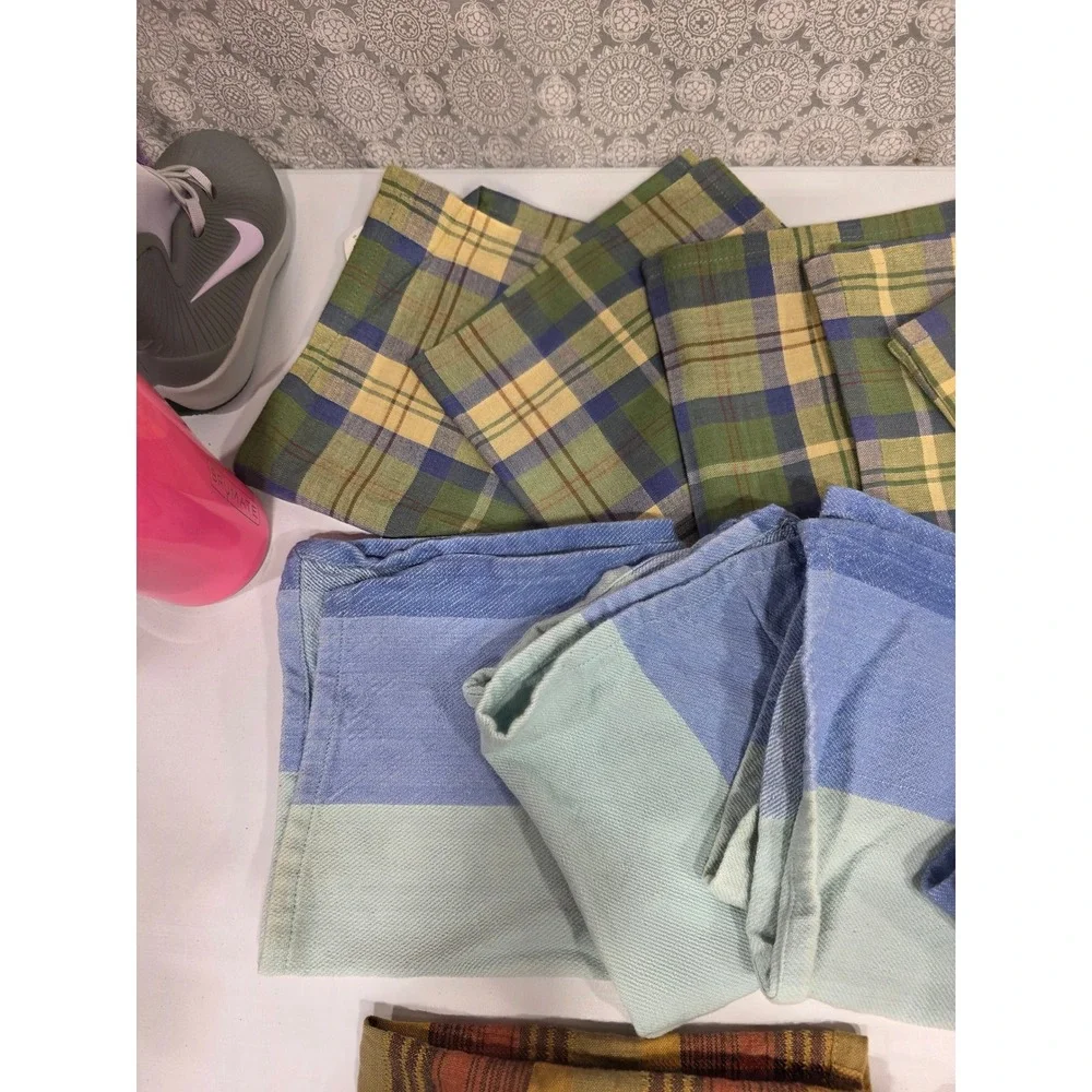 Table Linens Bundle: Orange Linen Tablecloth‎ Napkins Mixed Sets